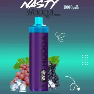 شيشة ناستي 10000 سحبة عنب ايس NASTY HOOQA DFR 10000 GRAPE ICE