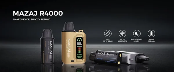 ⁦جهاز بطارية بودات ( كبسولات) مزاج آر 4000 - Battery pod mazaj r4000⁩ - الصورة ⁦2⁩