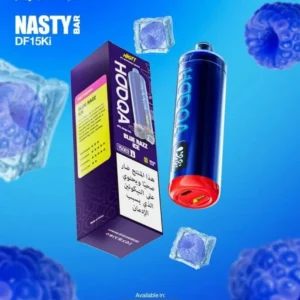 شيشة جاهزة ناستي هوكا 15000 سحبة بلو راز ايس NASTY HOOQA DTL 15K Puff BLUE RAZZ ICE