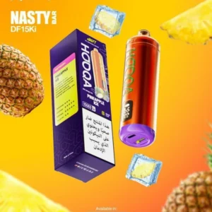 شيشة جاهزة ناستي هوكا 15000 سحبة اناناس ايس NASTY HOOQA DTL 15K Puff PINEAPPLE ICE