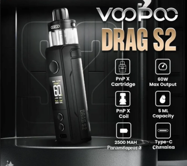 ⁦جهاز فوبو دراج إس تو ( VooPoo DRAG S2)⁩ - الصورة ⁦3⁩