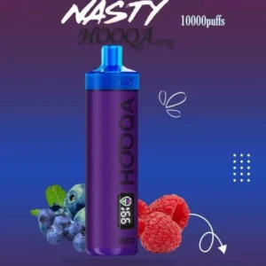 شيشة ناستي 10000 سحبة بلو سوار رازبيري NASTY HOOQA DFR 10000 BLUE SOUR RASPBERRY