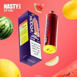 شيشة ناستي هوكا 15000 سحبة دبل بطيخ NASTY HOOQA DTL 15K Puff DOUBLE WATERMELON